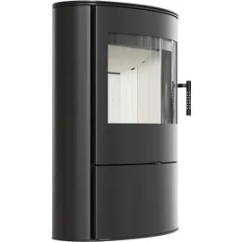 Kratki KOZA AB S/2 ROLLO Ø 150 10 kW Schwarz / Innenverkleidung Weiß