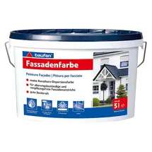 Baufan Fassadenfarbe STANDARD 5 l Weiß lösungsmittelfreie Kunstharz-Dispersion