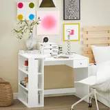 SoBuy Schreibtisch FWT35-W Weiß