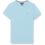 Tommy Hilfiger T-Shirt Slim FIT Tee MW0MW10800 Kurzarm T-Shirts, Blau (Sleepy Blue), L