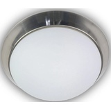 Niermann Standby Niermann E14 Deckenleuchte Opal matt Glas, Nickel matt, 25cm, Germany - Silber/Weiß