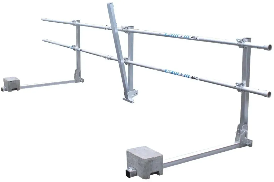 ASC Group Flachdach - Absturzsicherung - DKO klappbar Komplettset 6m