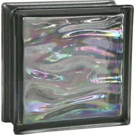 Fuchs Design Glasbaustein 19 cm x 19 cm x 8 cm grau