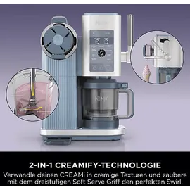 Ninja CREAMi Scoop & Swirl Stahlblau 1,5 l