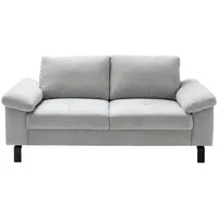 Pure Home Lifestyle 2-Sitzer-Sofa, Silber, Metall, 186x86x97 cm, Goldenes M, Dgm, Typenauswahl, Fußauswahl, Lederauswahl, Stoffauswahl, planbar, Sitzqualitäten, Hocker erhältlich, Wohnzimmer, Sofas & Couches, Sofas, 2-Sitzer Sofas
