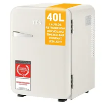 First Austria FA-5172-3-CR Mini-Kühlschrank 40 l 56,2 cm hoch Retro beige