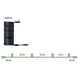 Paulmann Plug & Shine Verbindungskabel Outdoor schwarz 10 m IP68