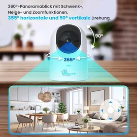 Extralink Smart Life HomeEye Überwachungskamera 4MP Weiß