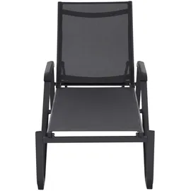 Siena Garden Tesoro Sonnenliege 195 x 70 x 108 cm Anthrazit