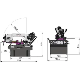 Optimum Metallbandsäge OPTIsaw SD 500 400 V 2,2 kW