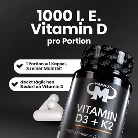 Mammut Nutrition Vitamin D3 + K2 Kapseln 90 St.
