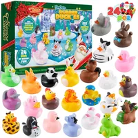 JOYIN 24 Tage Weihnachten Adventskalender 2024 mit 24 Tiergummis für Kinder Kleinkinder, 24 Tage Countdown Adventskalender