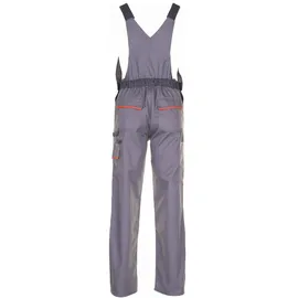 Planam Visline Latzhose zink/orange/schiefer