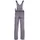 Planam Visline Latzhose zink/orange/schiefer
