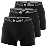 Mustang Boxershorts True Denim schwarz XXL 3er Pack
