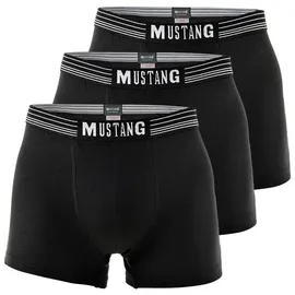 Mustang Boxershorts True Denim schwarz XXL 3er Pack
