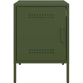 vidaXL Nachttisch Olivgrün 36x39x50,5 cm Stahl