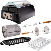 Livington Rotisserie Chef Mega Set Tischgrill mit umfangreichem Zubehör