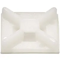 TRU Components Befestigungssockel 1571804 4fach einfädeln Transparent 50 St.