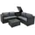 MONSTER SHOP Rattan Modular Gartenmöbel 6-tlg. schwarz