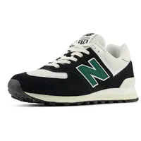 New Balance 574 Herren Black/White/Marsh Green 42