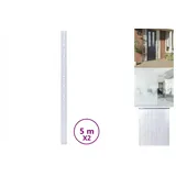 vidaXL Fensterfolie Sichtschutzfolie Milchglasfolie 2Stk. Matt Bambus-Muster PVC