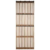 KAWOLA Garderobe Mangoholz Metall 14 Haken braun