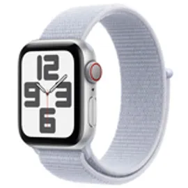 Apple Watch SE 2024 GPS + Cellular 40 mm Aluminiumgehäuse Silber, Sport Loop Blaue Wolke