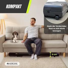 Mobiclinic Laufband Mobiclinic®, Einfach zu montieren Fernbedienung, Digitalanzeige, Ohne Armlehnen 8 km/h schwarz Andy