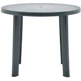 vidaXL Gartentisch Grün 89 cm Kunststoff