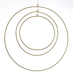 Dekoringe - Metallringe mit Aufhänge√∂sen - für DIY/zum Basteln - D: 50/40/30cm - gold - 3er Set