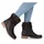 Rieker Winterboots RIEKER, Damen, Gr. 43 (8,5/9), schwarz, Lederimitat, unifarben, Schuhe Winterboots, Winterstiefelette, Blockabsatz, Warmfutter, geraffter slouchy Schaft