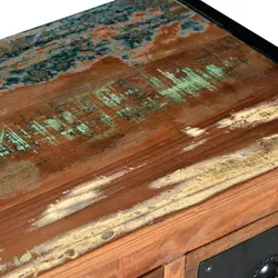 Weinregal für 16 Flaschen aus Massivem Altholz | vidaXL : Farbe - Braun