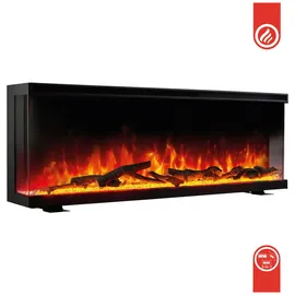 kaminio Elektrokamin LEA - Elektrischer 3-in-1 Kamin mit Panoramaview, Heizung, 3D-Flammeneffekt, 12 Flammenfarben, Fernbedienung - 36