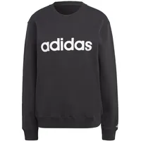 Adidas IC6878 W LIN FT SWT Sweatshirt Damen Black/White Größe S