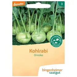 Bingenheimer Saatgut Kohlrabi Weiß Noriko