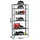 Proregal Lagerregal Metall 200x90x30cm Grau 6 Fachböden