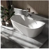 Bernstein - Raumsparbadewanne nora Acryl Weiß glänzend 170x80cm