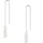 VALERO PEARLS Ohrhänger VP978 weiß 925 Silber 81,0mm