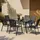 casa.pro Aradeo Set 7-tlg. Schwarz