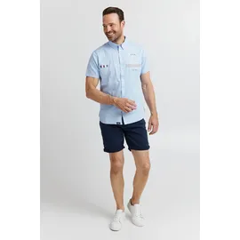 FQ1924 Kurzarmhemd Blau M