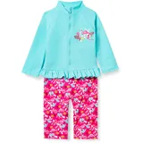 Playshoes UV-Schutz Einteiler Unisex Kinder Badeanzug Schwimmanzug Badebekleidung, Flamingo Langarm, 98/104 - 98-104