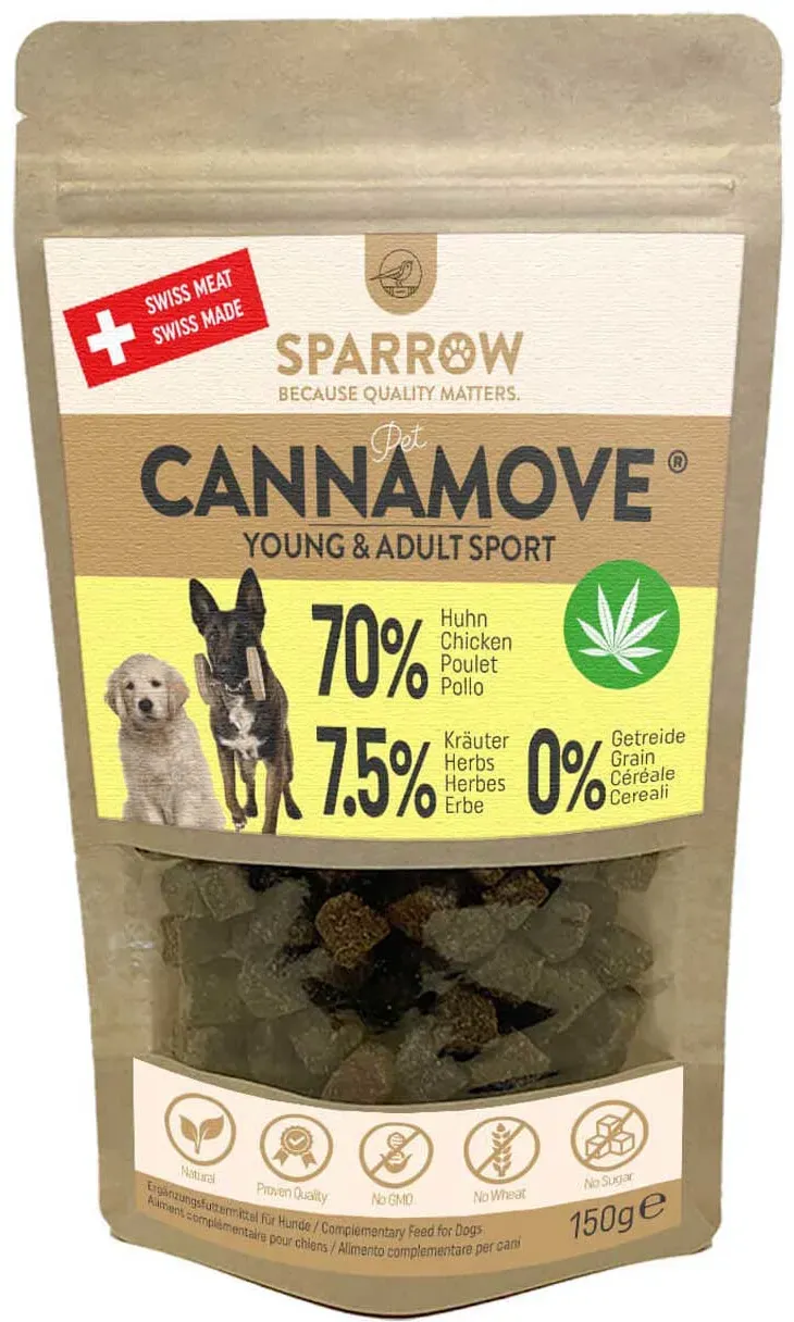 SPARROW Pet CannaMove Hundesnacks 200 Gramm