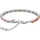 Lacoste Tennisarmband Edelstahlfarben Rot/Orange/Gelb/Champagner/Grün/Hellblau/Türkis/Flieder/Rosa 18 cm