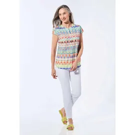 GOLDNER Kurzarmbluse multicolor 19