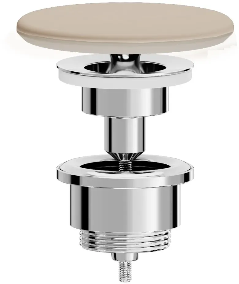 VitrA Push-to-Close-Ventil mit rundem Ventildeckel aus Keramik 10 x 10 x 12 cm,6374L422-2002 6374L422-2002