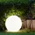 ETC Shop 3er Set LED Kugelleuchte Kunststoff 20, 25 und 30 cm inkl. Akku und Solarzelle weiß