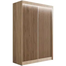 altdecor Schiebetürenschrank VILANv2 120 x 215 x 61 cm Sonoma Eiche/Wotan