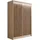 altdecor Schiebetürenschrank VILANv2 120 x 215 x 61 cm Sonoma Eiche/Wotan