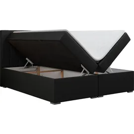 MKS Meble Boxspringbett 160 x 200 cm H4 Schwarz